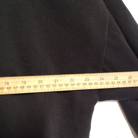 Victoria Secret PINK black full zip hooded fleece jacket size L - Picture 8 of 8